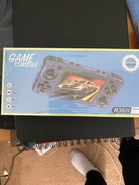 R36H Purple Handheld Game Console - Portable Gaming System